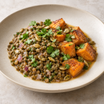 Lentils, Sweet Potato Fondant and Lime–Cilantro Finish - Fresh Start 30: A Journey To Better Health Lentils, Sweet Potato Fondant and Lime–Cilantro Finish